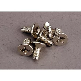Traxxas Screws, 3x6mm countersunk self-tapping (6)