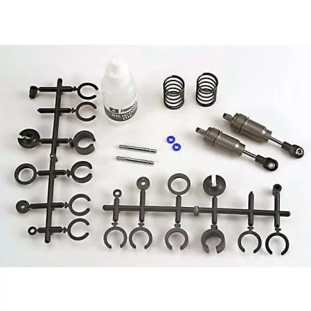 Traxxas Big Bore shocks (short) (hard-anodized & PTFE-coated T6 aluminum) (assembled with TiN shafts w/ springs)(f/r)(2) (Note: Assembled with 32mm shafts, 29mm shafts included)