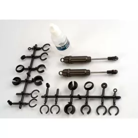   Traxxas Big Bore shocks (x-long) (hard-anodized and PTFE-coated T6 aluminum) (assembled with TiN shafts) w/o springs (2)