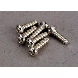 Traxxas Screws, 2x6mm roundhead self-tapping (6)