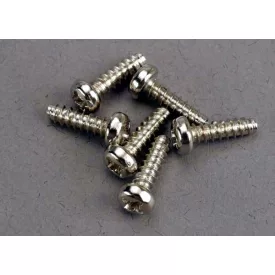 Traxxas Screws, 3x10mm roundhead self-tapping (6)