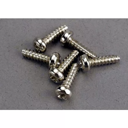 Traxxas Screws, 3x10mm roundhead self-tapping (6)