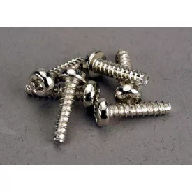 Traxxas Screws, 3x12mm roundhead self-tapping (6)