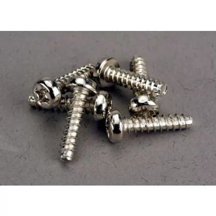 Traxxas Screws, 3x12mm roundhead self-tapping (6)