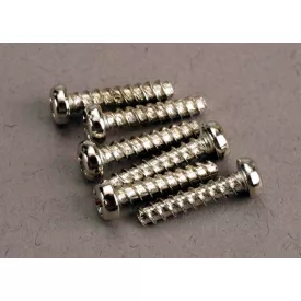 Traxxas Screws, 3x14mm roundhead self-tapping (6)