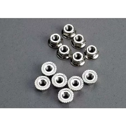 Traxxas Nuts, 3mm flanged (12)