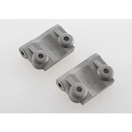 Traxxas Mounts, suspension arm (rear) (+/- 1-degree) (l&r) (grey)