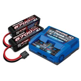 Traxxas Live Dual Ez-Peak Plus töltő + 2db 14,8V 6700mAh
