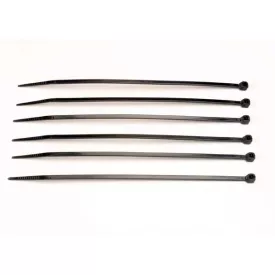 Traxxas Cable ties, medium (black) (6)
