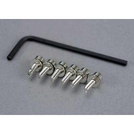   Traxxas Screws, 3x10mm cap-head machine (hex drive) (6)/ lock washers (6)/ hex wrench