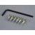 Traxxas Screws, 3x10mm cap-head machine (hex drive) (6)/ lock washers (6)/ hex wrench