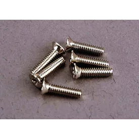 Traxxas Screws, 2x8mm countersunk machine (6)