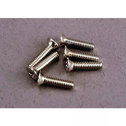 Traxxas Screws, 2x8mm countersunk machine (6)
