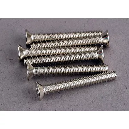 Traxxas Screws, 3x24mm countersunk machine (6)