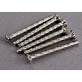 Traxxas Screws, 3x30mm countersunk machine (6)
