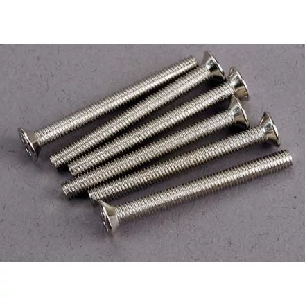 Traxxas Screws, 3x30mm countersunk machine (6)