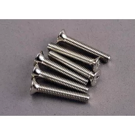 Traxxas Screws, 4x25mm countersunk machine (6)