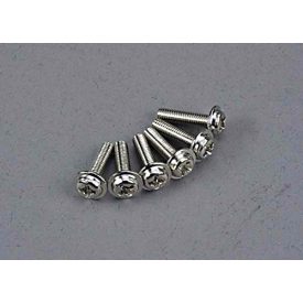 Traxxas Screws, 3x12mm washerhead machine (6)
