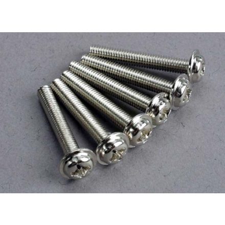 Traxxas Screws, 3x20mm washerhead machine (6)