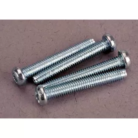Traxxas Screws, 2.5x19mm roundhead machine screws (4)