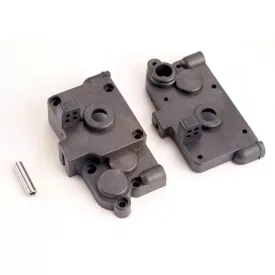 Traxxas Gearbox halves (l&r) w/ idler gear shaft
