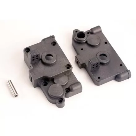 Traxxas Gearbox halves (l&r) w/ idler gear shaft
