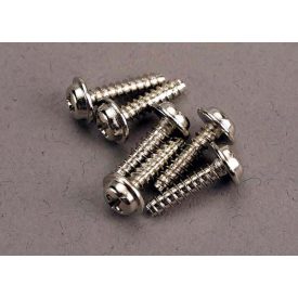 Traxxas Screws, 3x12mm washerhead self-tapping (6)