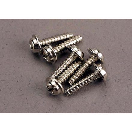 Traxxas Screws, 3x12mm washerhead self-tapping (6)
