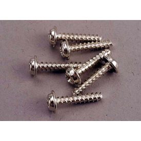 Traxxas Screws, 3x18mm washerhead self-tapping (6)