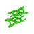Traxxas Suspension arms, green, front, heavy duty (2)