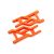 Traxxas Suspension arms, orange, front, heavy duty (2)