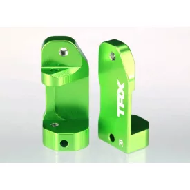   Traxxas Caster blocks, 30-degree, green-anodized 6061-T6 aluminum (left & right)/ suspension screw pin (2)