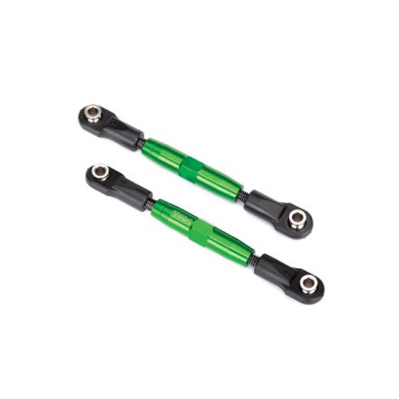 Traxxas Camber links, front (TUBES green-anodized, 7075-T6 aluminum, stronger than titanium) (83mm) (2)/ rod ends (4)/ aluminum wrench (1) (#2579 3x15 BCS (4) required for installation)