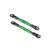 Traxxas Camber links, front (TUBES green-anodized, 7075-T6 aluminum, stronger than titanium) (83mm) (2)/ rod ends (4)/ aluminum wrench (1) (#2579 3x15 BCS (4) required for installation)