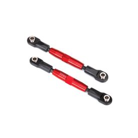   Traxxas Camber links, front (TUBES red-anodized, 7075-T6 aluminum, stronger than titanium) (83mm) (2)/ rod ends (4)/ aluminum wrench (1) (#2579 3x15 BCS (4) required for installation)