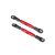 Traxxas Camber links, front (TUBES red-anodized, 7075-T6 aluminum, stronger than titanium) (83mm) (2)/ rod ends (4)/ aluminum wrench (1) (#2579 3x15 BCS (4) required for installation)