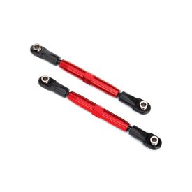   Traxxas Camber links, rear (TUBES red-anodized, 7075-T6 aluminum, stronger than titanium) (73mm) (2)/ rod ends (4)/ aluminum wrench (1) (#2579 3x15 BCS (4) required for installation)