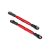 Traxxas Camber links, rear (TUBES red-anodized, 7075-T6 aluminum, stronger than titanium) (73mm) (2)/ rod ends (4)/ aluminum wrench (1) (#2579 3x15 BCS (4) required for installation)