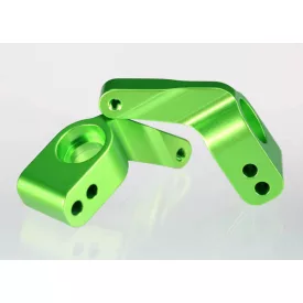   Traxxas Stub axle carriers, Rustler®/Stampede®/Bandit (2), 6061-T6 aluminum (green-anodized)/ 5x11mm ball bearings (4)