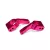Traxxas Stub axle carriers, Rustler®/Stampede®/Bandit (2), 6061-T6 aluminum (pink-anodized)/ 5x11mm ball bearings (4)