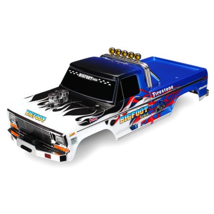 Traxxas Body, Bigfoot® Flame, Officially Licensed replica (painted, decals applied)