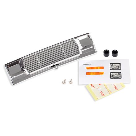 Traxxas  Grille, Bigfoot® No. 1 (chrome)/ decals/ adhesive tape/ mounting hardware