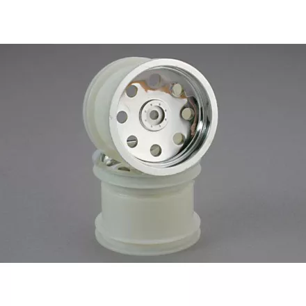 Traxxas Wheels, chrome (2.2'') (rear) (2)