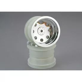 Traxxas Wheels, chrome (2.2'') (front) (2)