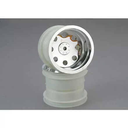 Traxxas Wheels, chrome (2.2'') (front) (2)