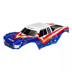   Traxxas Body, Bigfoot® Red, White, & Blue, Officially Licensed replica (painted, decals applied)