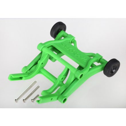 Traxxas Wheelie bar, assembled (green) (fits Stampede®, Rustler®, Bandit series)