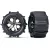 Traxxas Tires & wheels, assembled, glued (2.8") (All-Star black chrome wheels, paddle tires, foam inserts) (2WD electric rear) (2) (TSM rated)