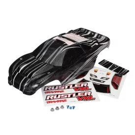   Traxxas Body, Rustler® VXL, ProGraphix® (replacement for the painted body. Graphics are printed, requires paint & final color application)/decal sheet/ wing and aluminum hardware