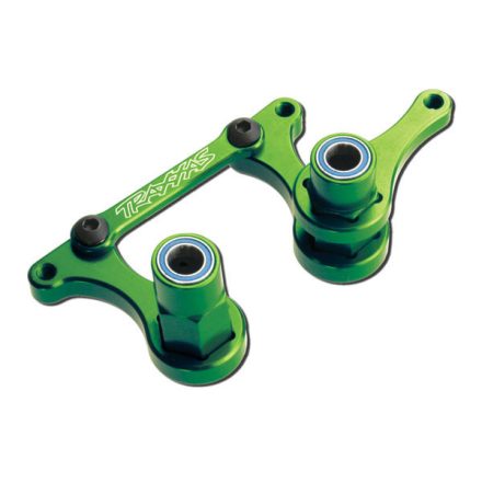 Traxxas Steering bellcranks, drag link (green-anodized 6061-T6 aluminum)/ 5x8mm ball bearings (4)/ hardware (assembled)
